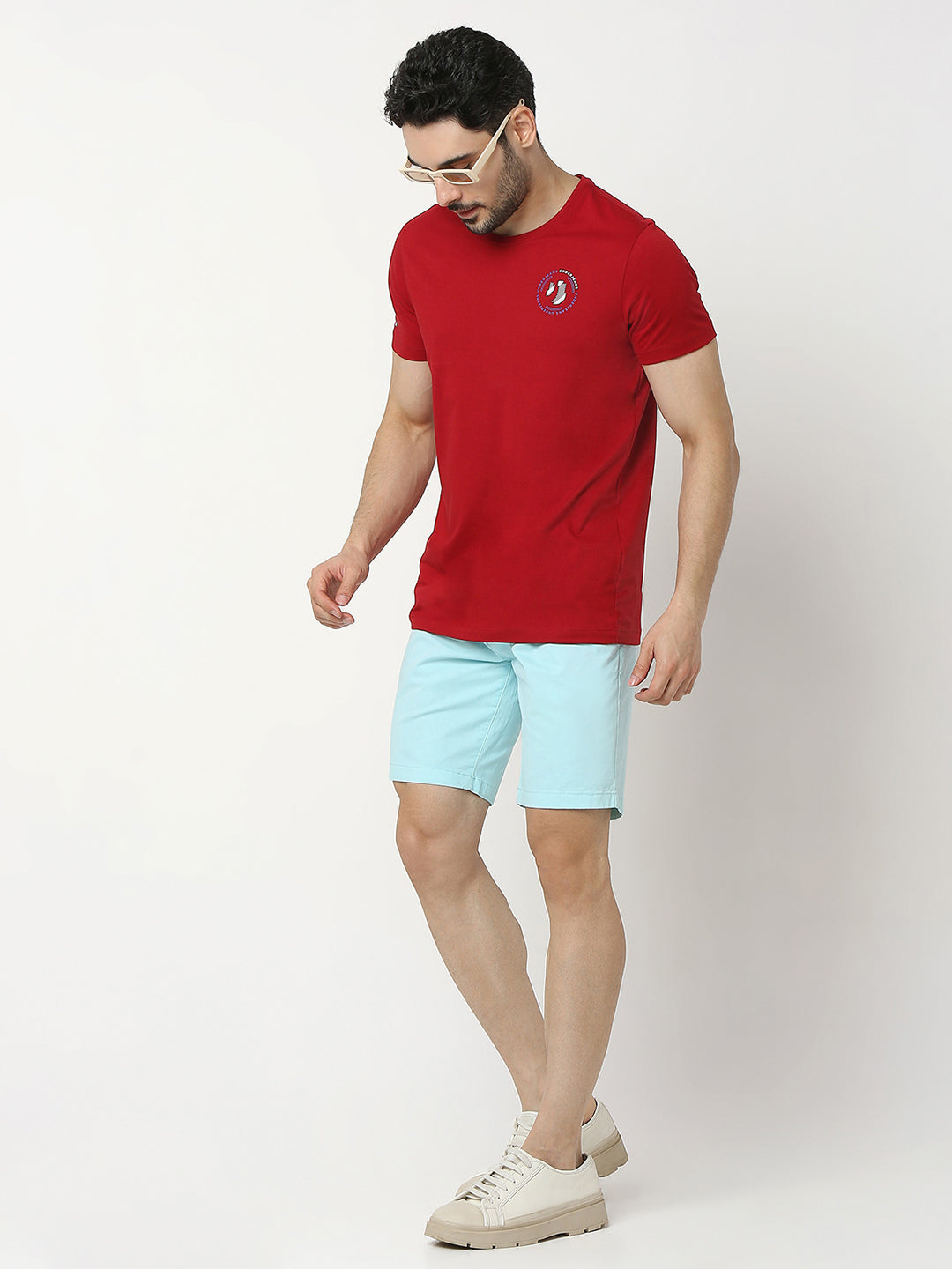 Underjeans by Spykar Men Premium Red T-shirt