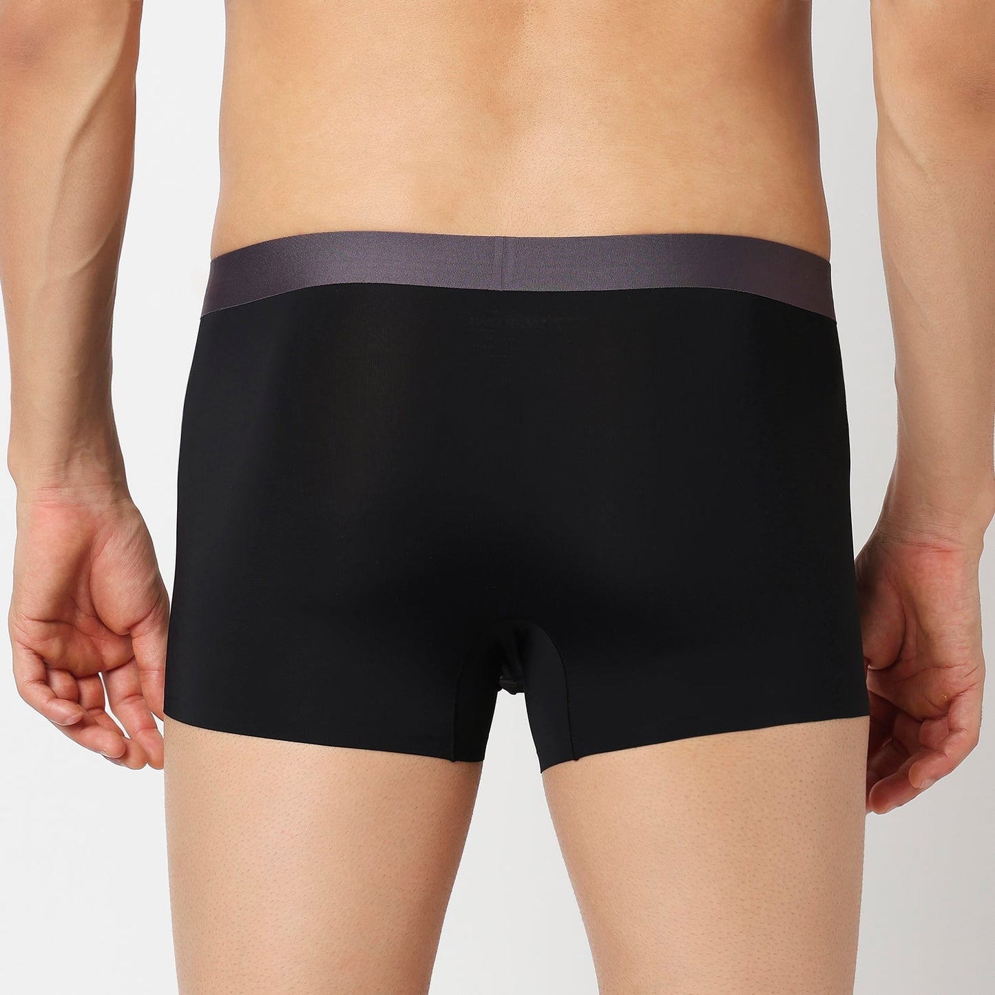 Underjeans Black Nylon Blend Trunks