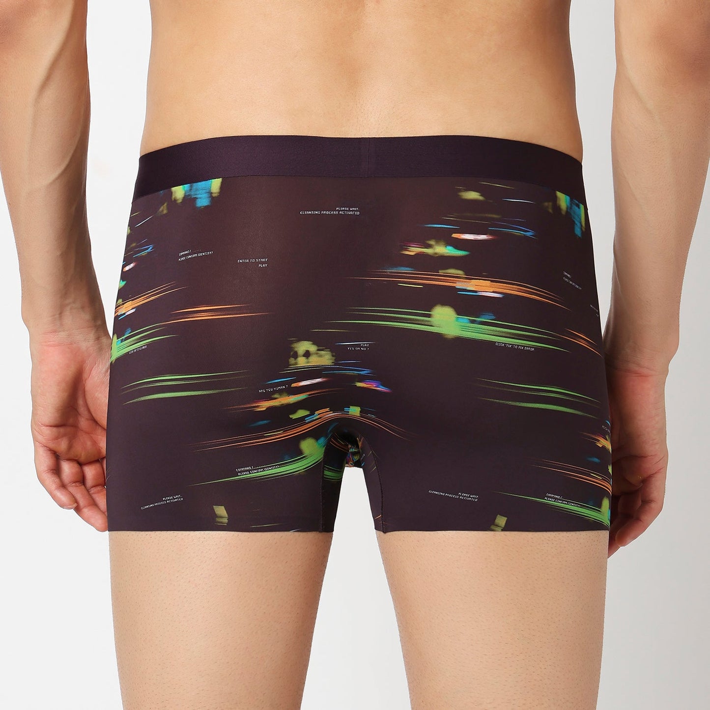 Underjeans Coffee Brown Nylon Blend Trunks