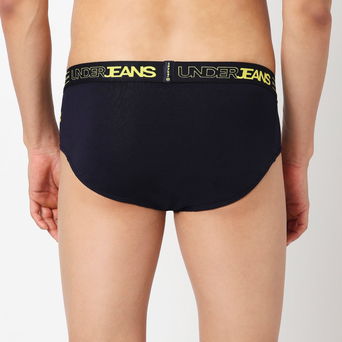 Underjeans Pack Of 2 Cotton Blend Solid Mid-Rise Briefs