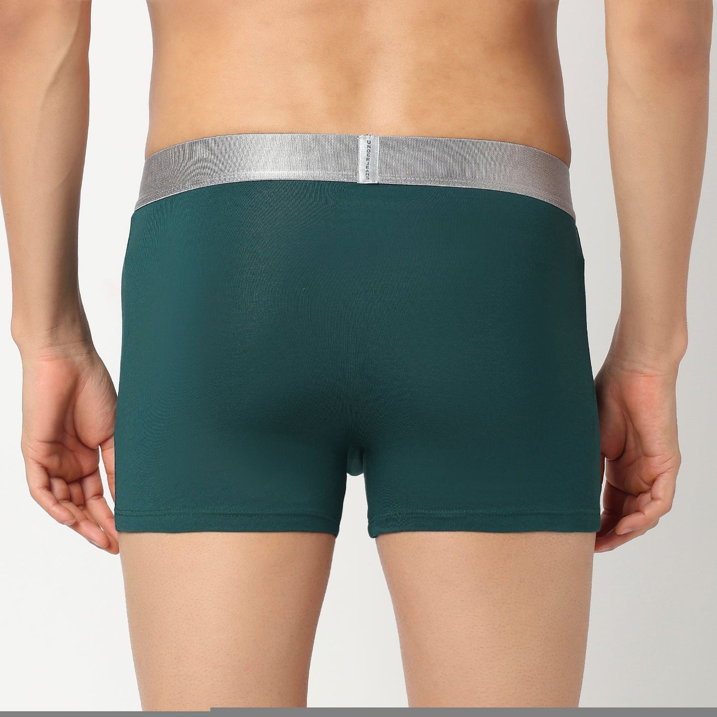 Underjeans Peacock Green Cotton Blend Trunks