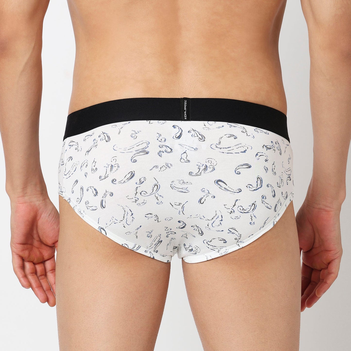 Underjeans Pack Of 3 Cotton Blend Solid Mid-Rise Briefs