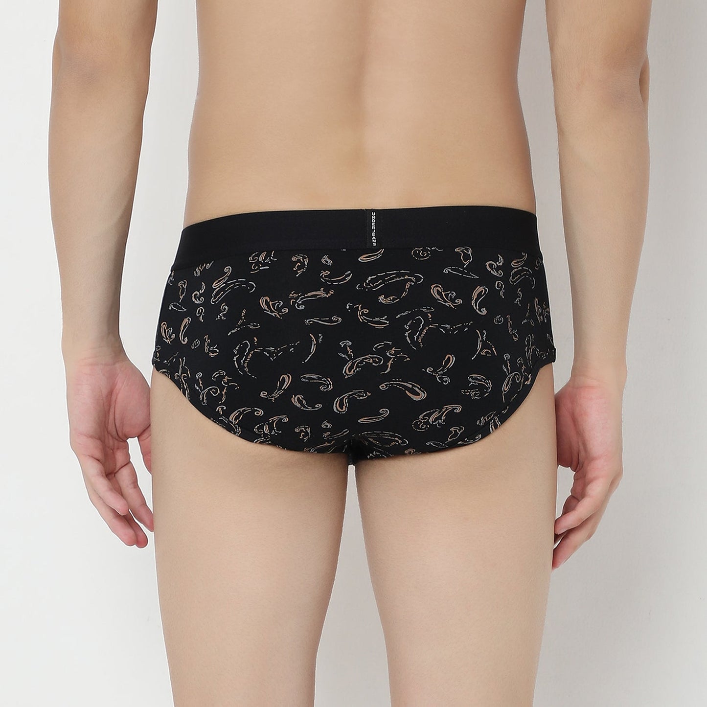 UnderJeans by Spykar Men Basic Dark Grey Ultrasoft Briefs