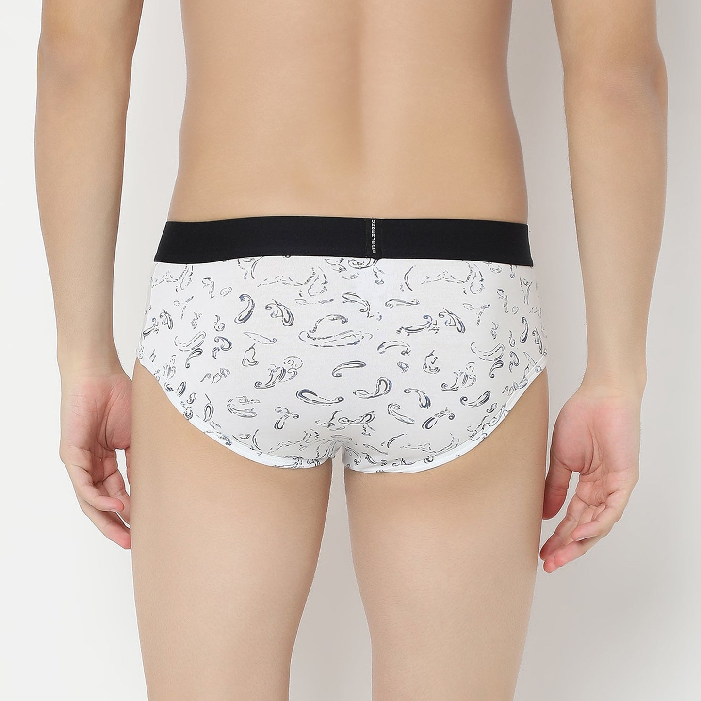 UnderJeans by Spykar Men Basic White Ultrasoft Briefs