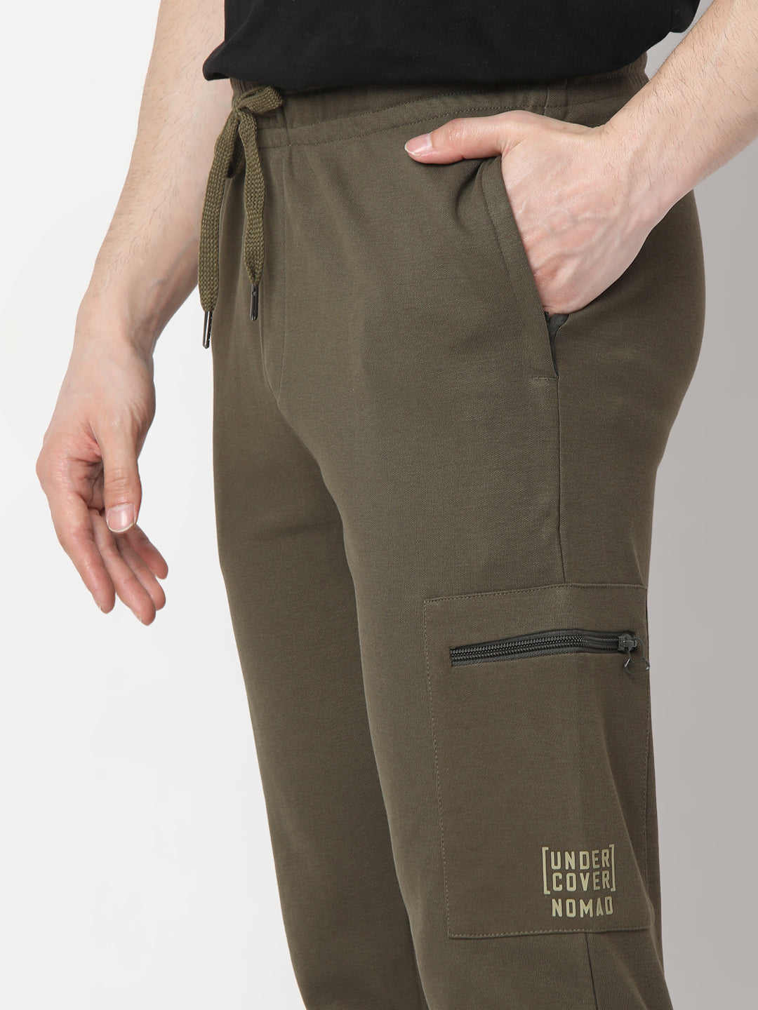 Underjeans By Spykar Men Premium Olive Cargo Pant