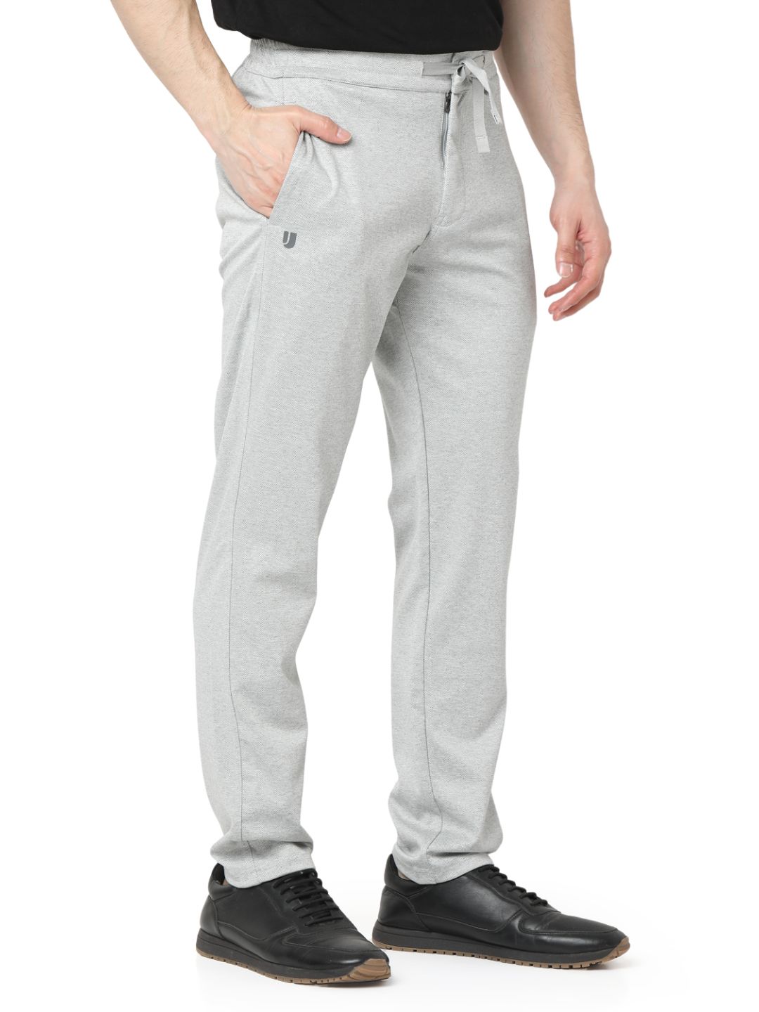 Underjeans By Spykar Men Premium Lt Grey Cargo Pant