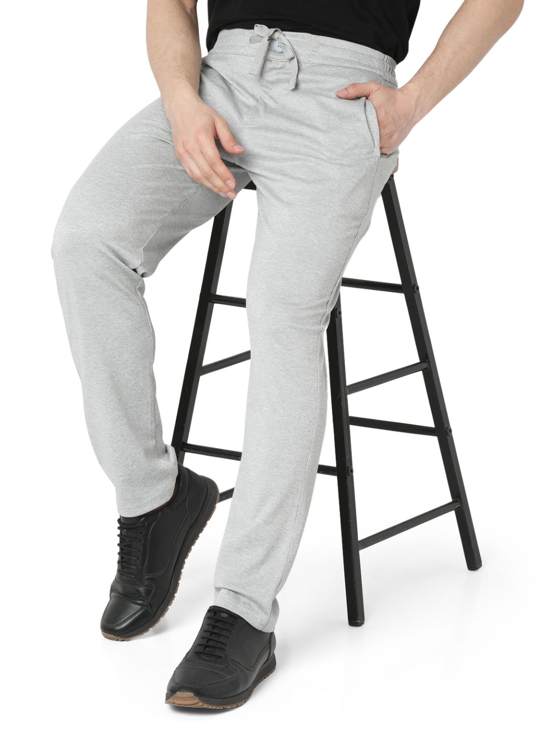 Underjeans By Spykar Men Premium Lt Grey Cargo Pant