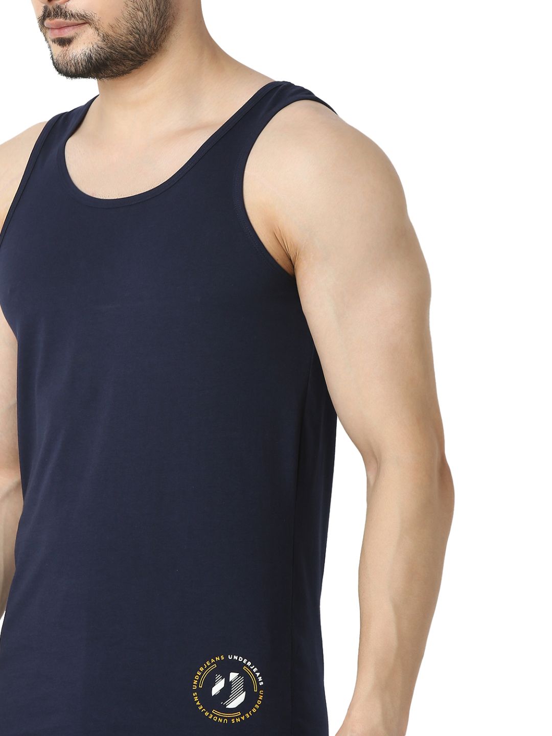 Underjeans By Spykar Men Navy Vest