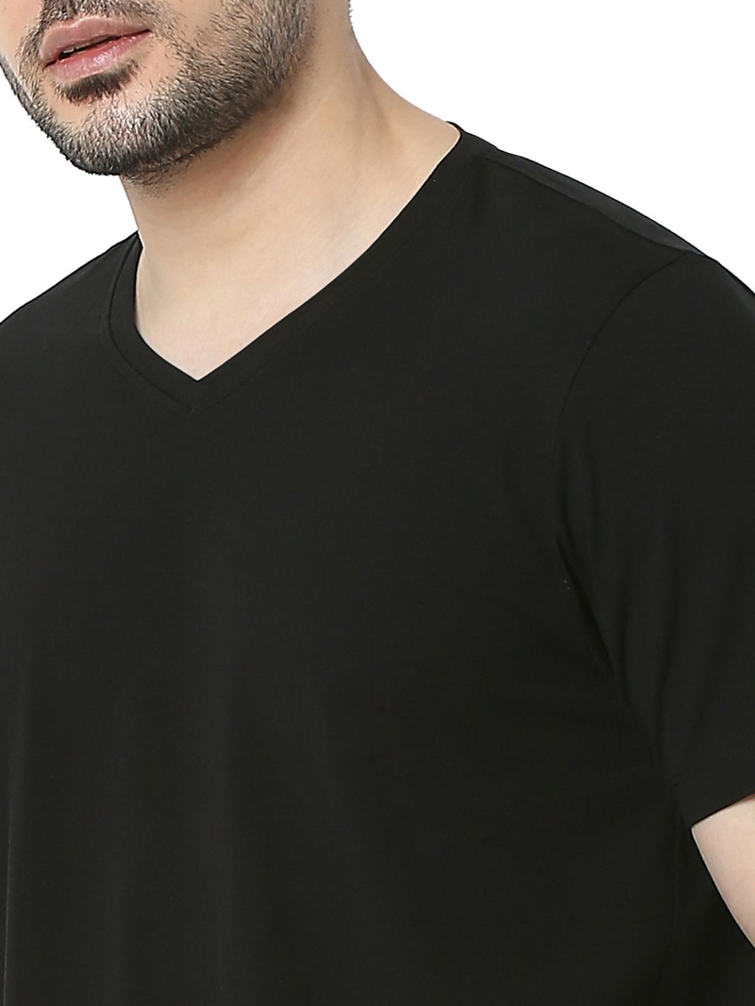 Underjeans by Spykar Black T-Shirt