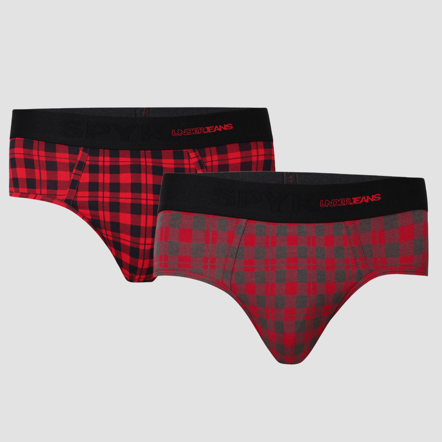 Underjeans Pack Of 2 Cotton Blend Mid Rise Briefs