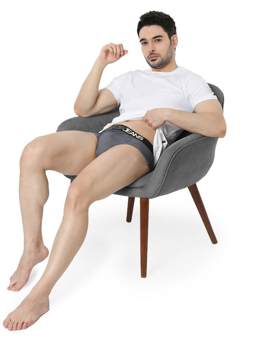 Underjeans by Spykar Dark Blue Premium Brief