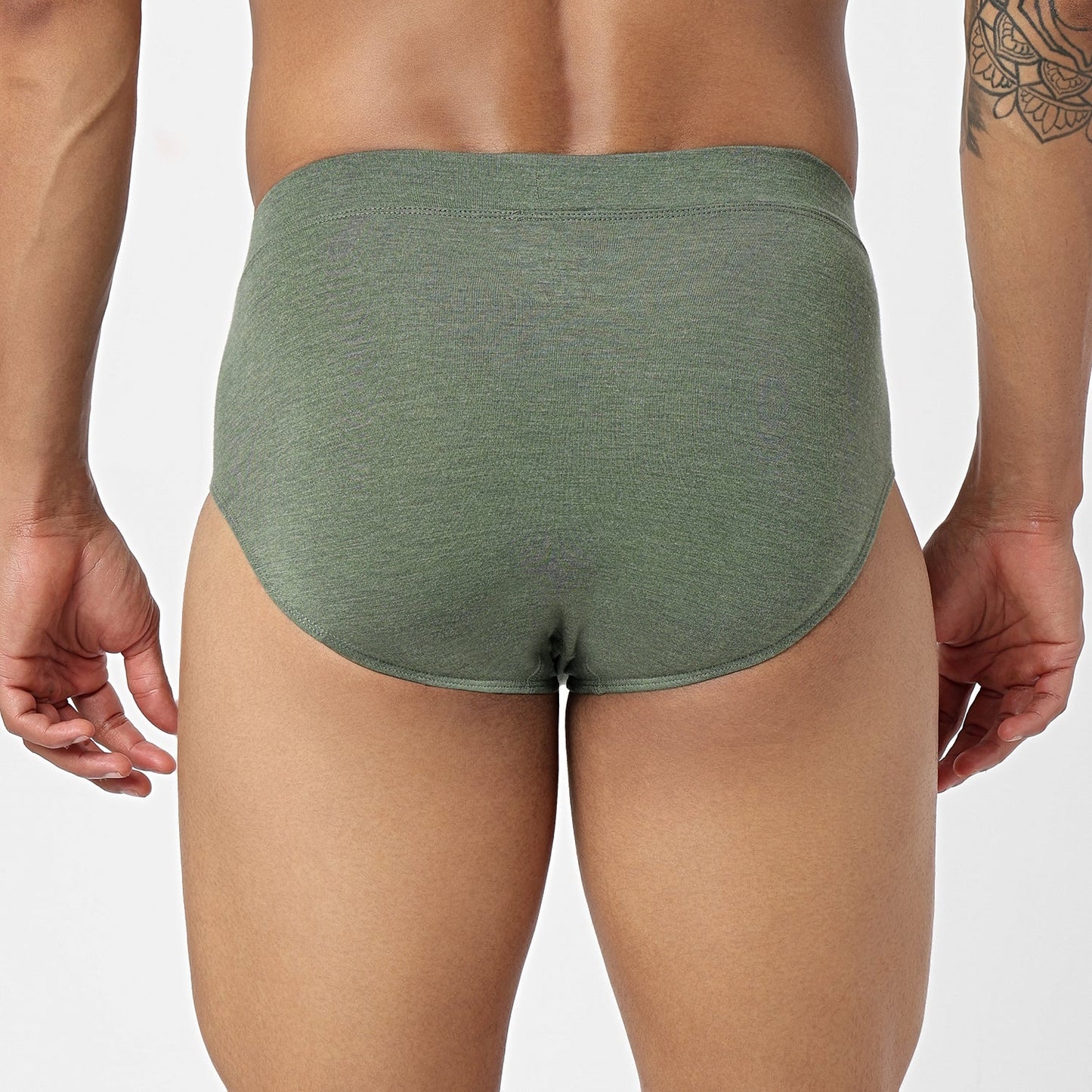 Underjeans Olive Spandex Brief