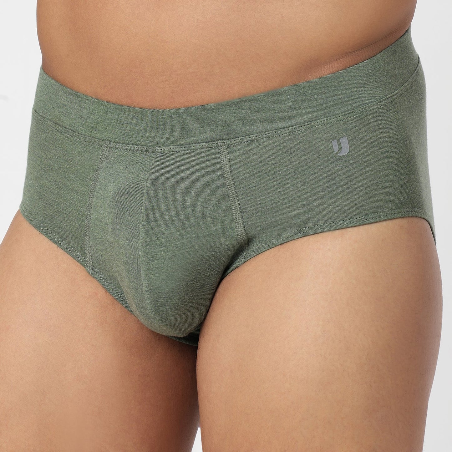Underjeans Olive Spandex Brief