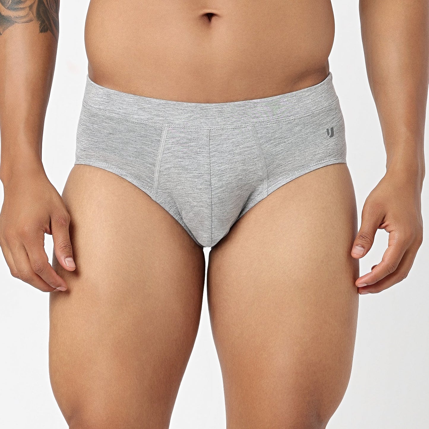Underjeans Grey Spandex Brief