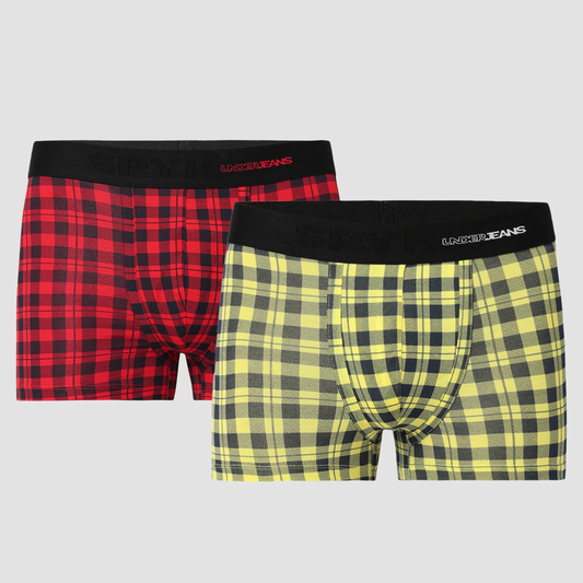Underjeans Pack Of 2 Cotton Blend Mid-Rise Trunks