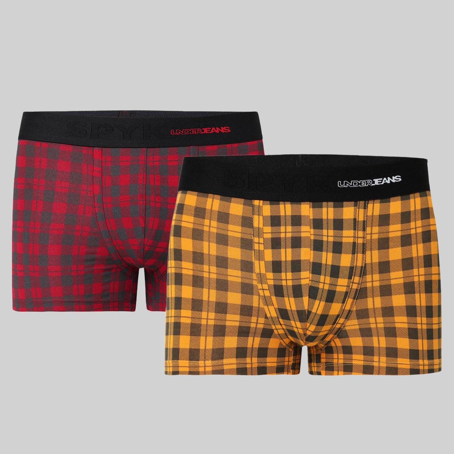 Underjeans Pack Of 2 Cotton Blend Mid-Rise Trunks