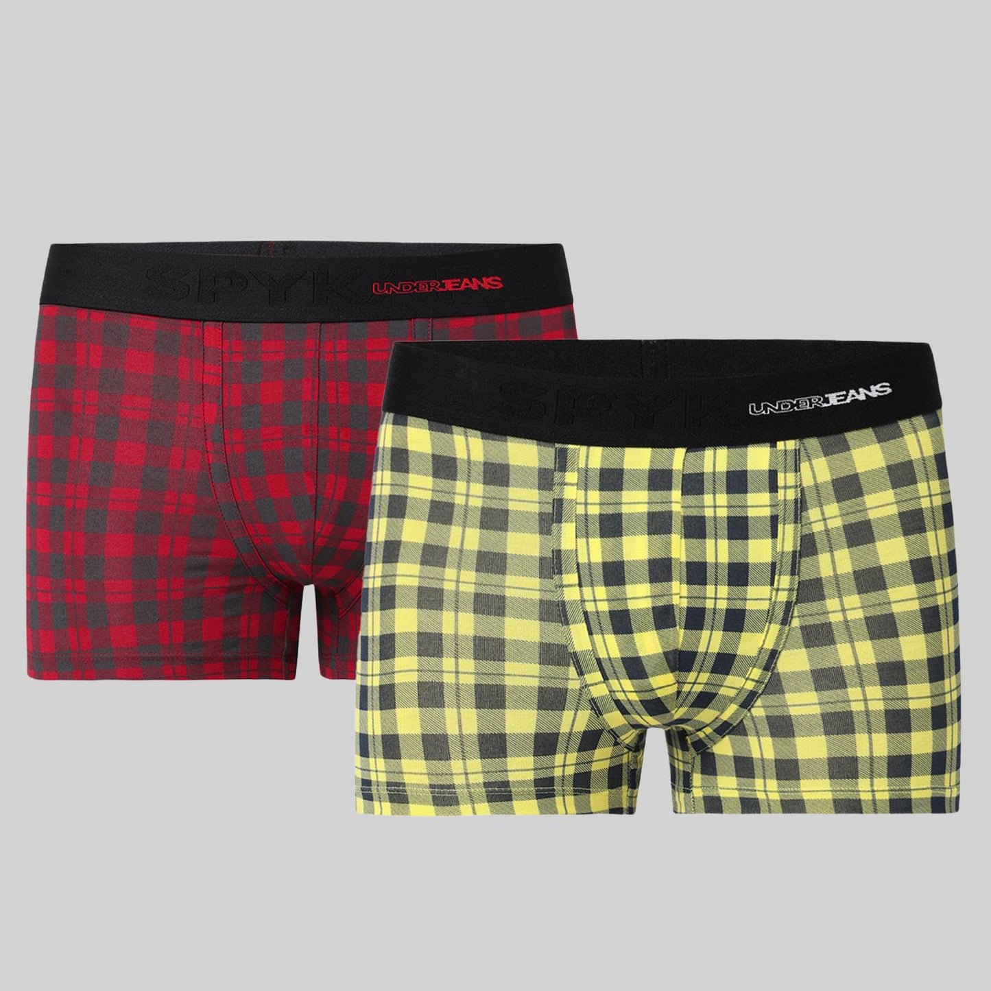 Underjeans Pack Of 2 Cotton Blend Mid-Rise Trunks