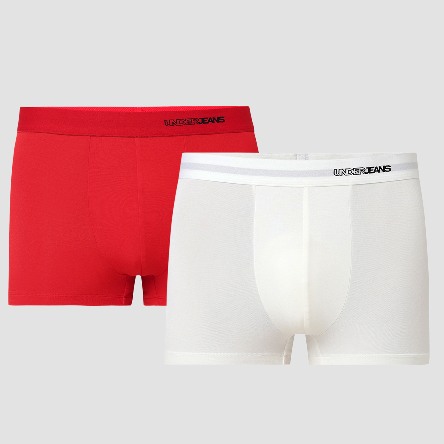 Underjeans Pack Of 2 Modal Blend Solid Mid-Rise Trunks