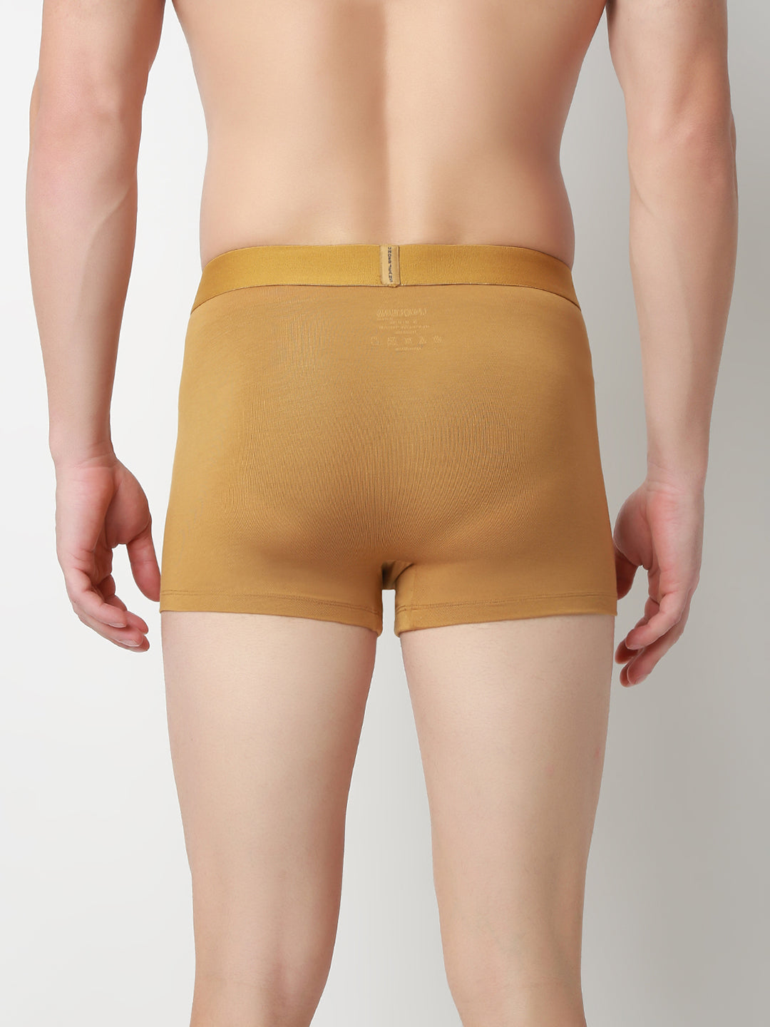 UnderJeans by Spykar Men Solid Khaki Trunk