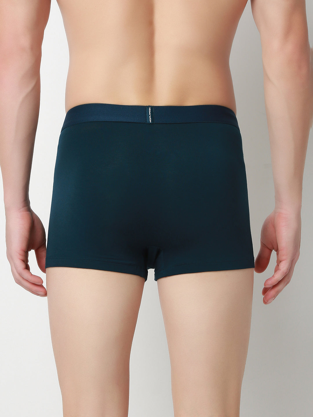 UnderJeans by Spykar Men Solid Teal Green Trunk