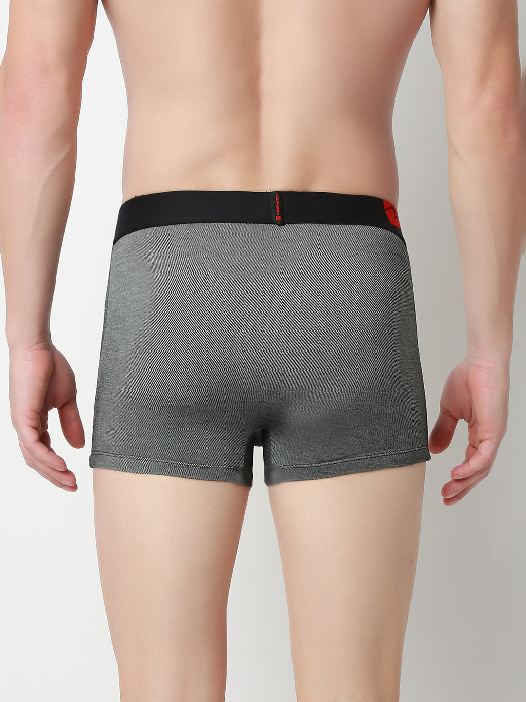 UnderJeans by Spykar Men Solid Dark Denim Black Trunk
