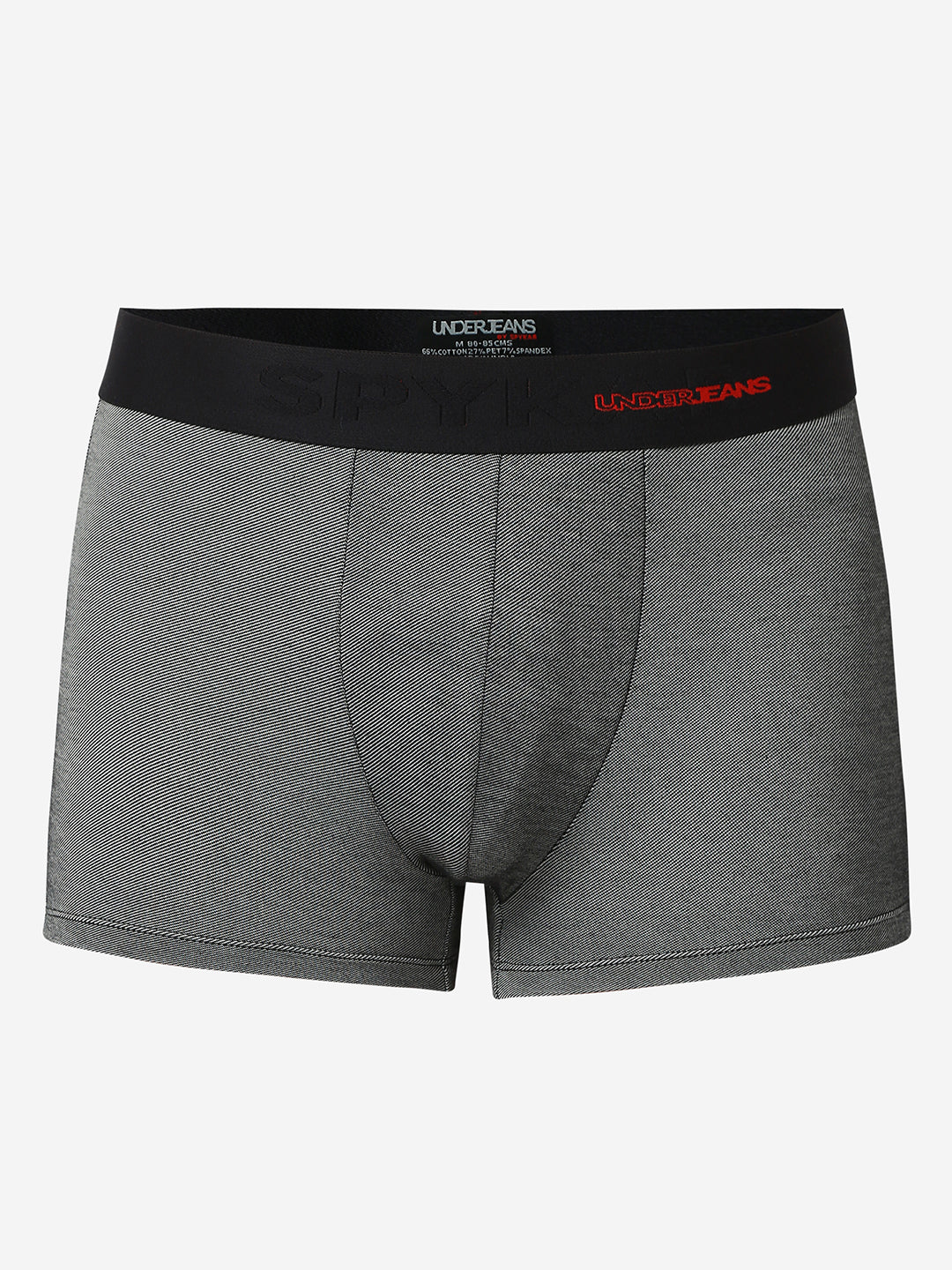 UnderJeans by Spykar Men Solid Dark Denim Black Trunk