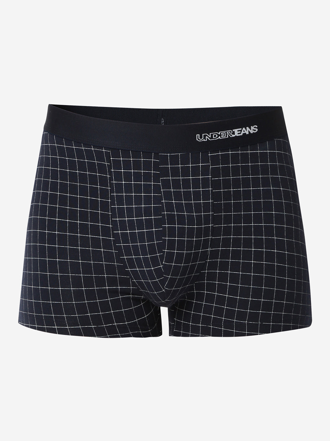 UnderJeans by Spykar Men Printed Navy Checks Trunk