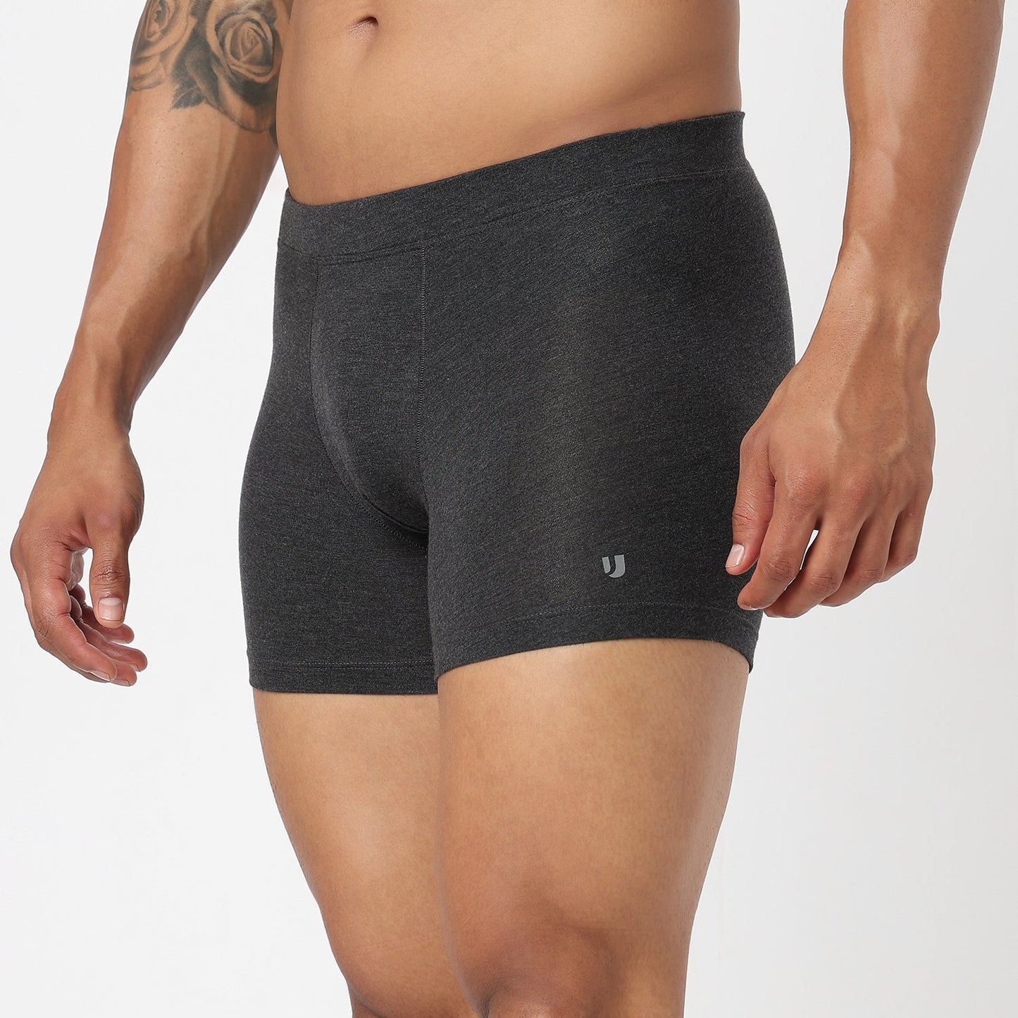 Underjeans Dark Grey Spandex Trunk