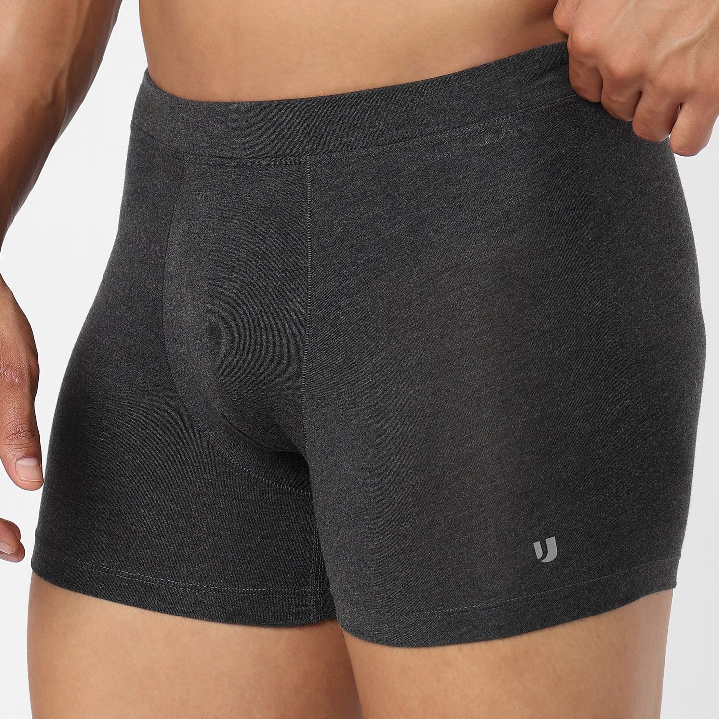 Underjeans Dark Grey Spandex Trunk