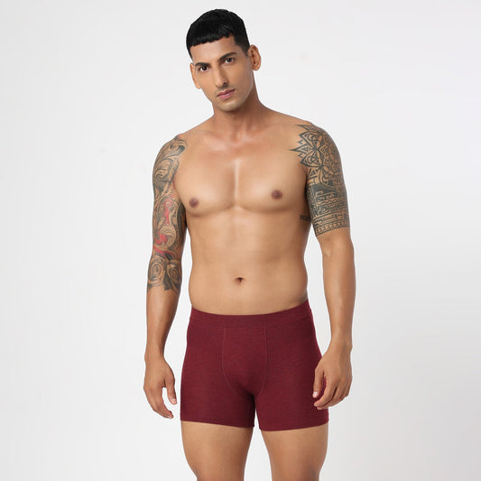 Underjeans Maroon Spandex Trunk