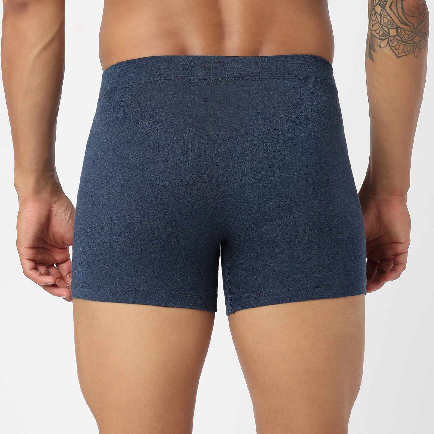 Underjeans Navy Spandex Trunk