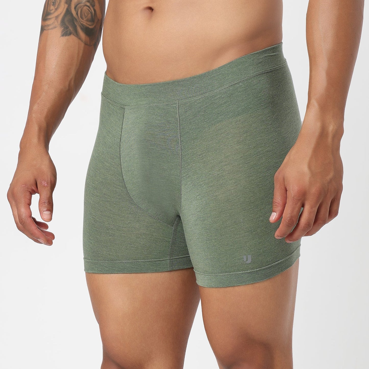 Underjeans Olive Spandex Trunk