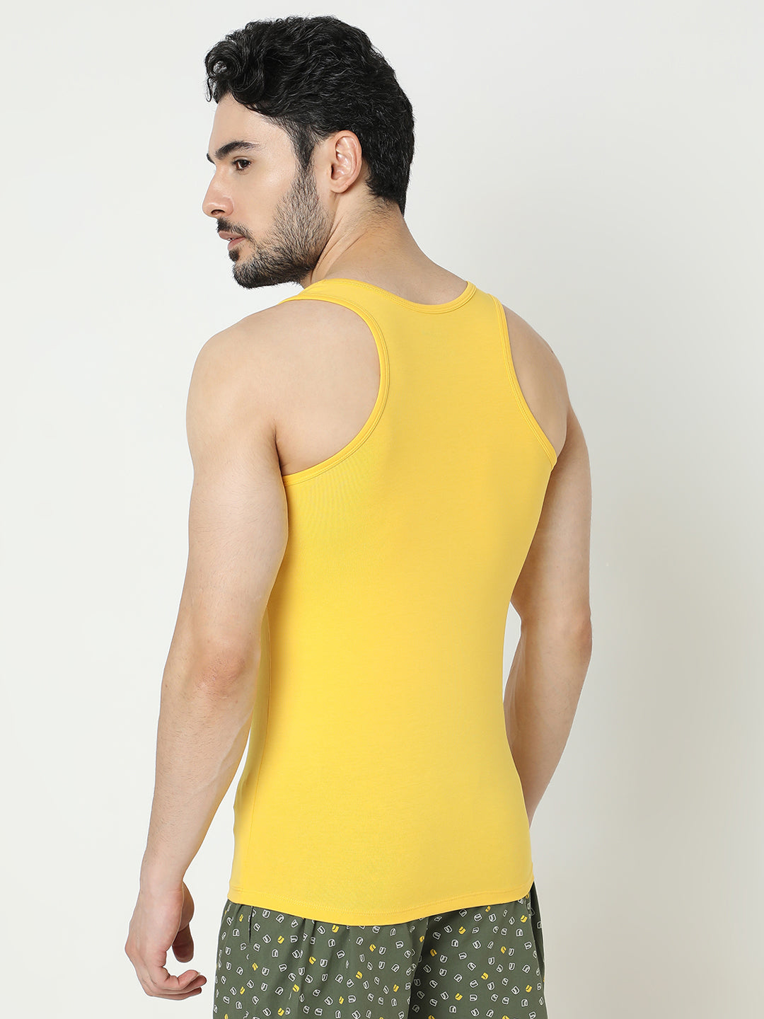 Underjeans by Spykar Men Premium Yellow Vest