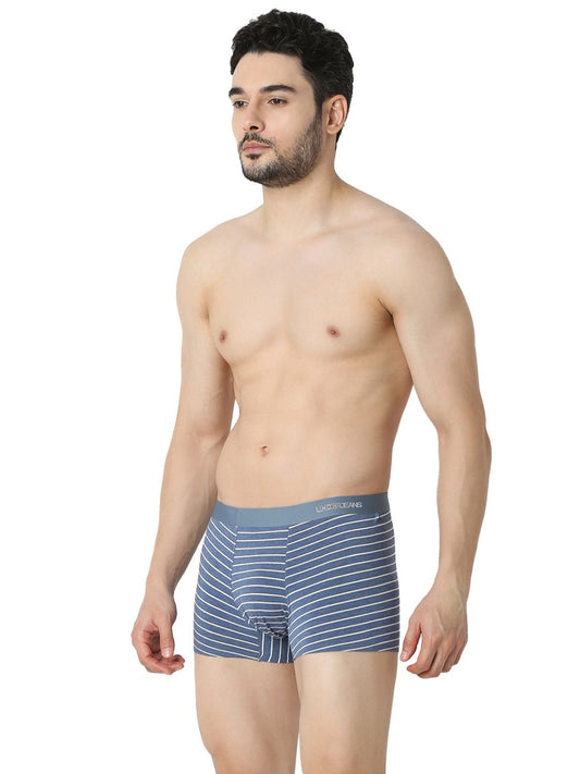 Underjeans By Spykar Men Premium Blue Melange Trunk