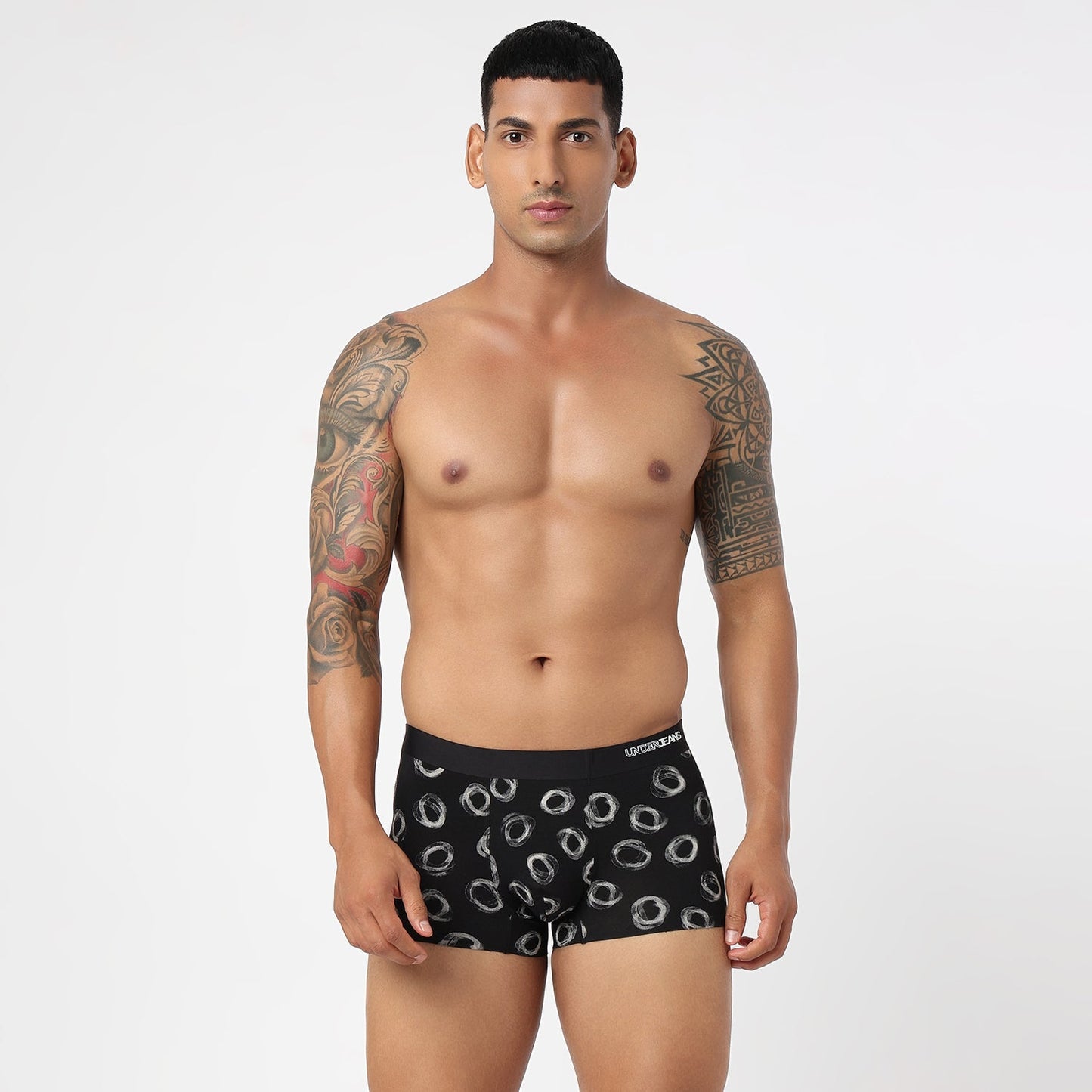 Underjeans Black/OffWhite Modal Blend Trunk