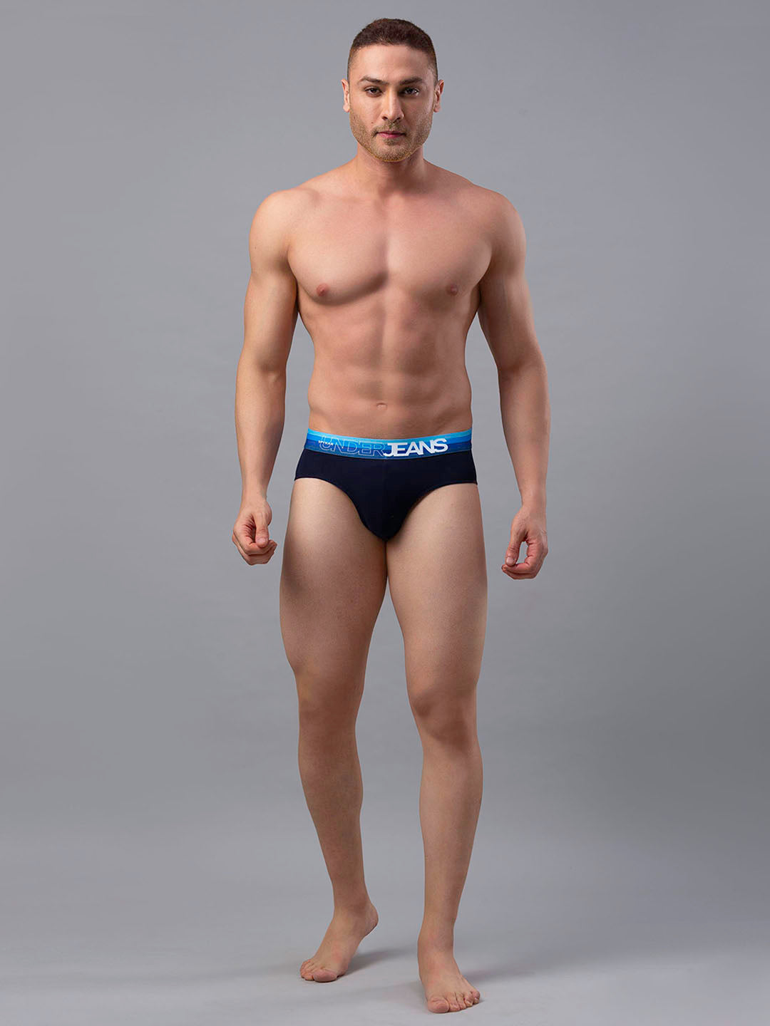Underjeans By Spykar Cotton Blend Briefs for Men (Pack of 3)