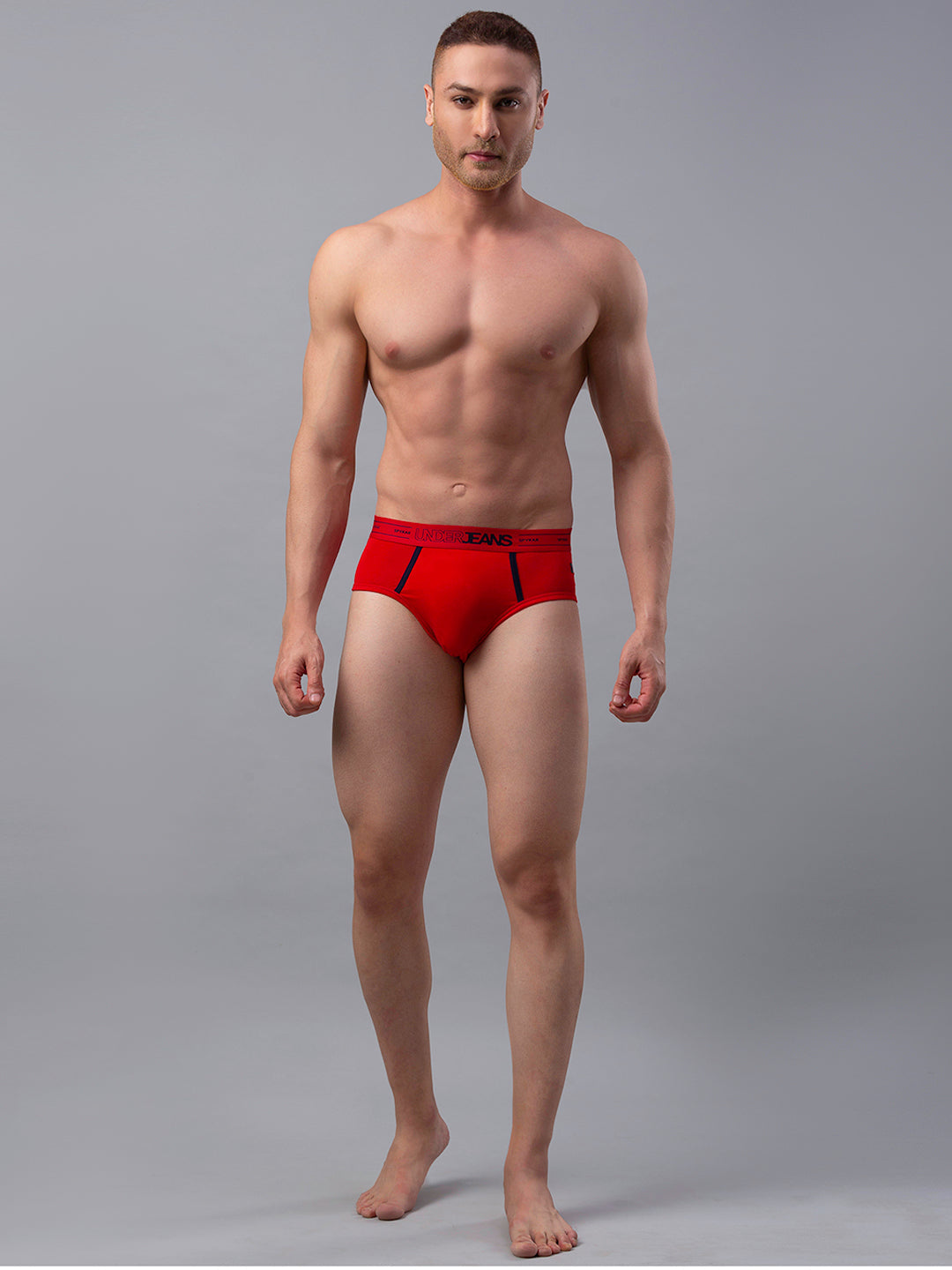 Underjeans By Spykar Cotton Blend Briefs for Men (Pack of 3)