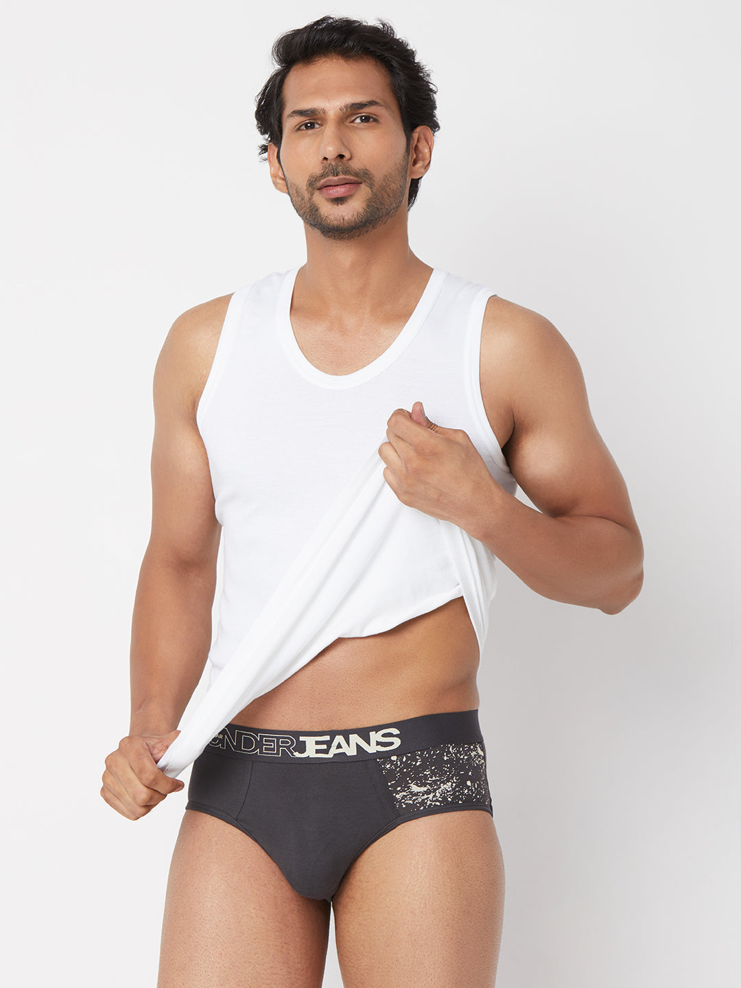 Underjeans By Spykar Cotton Blend Briefs for Men (Pack of 3)