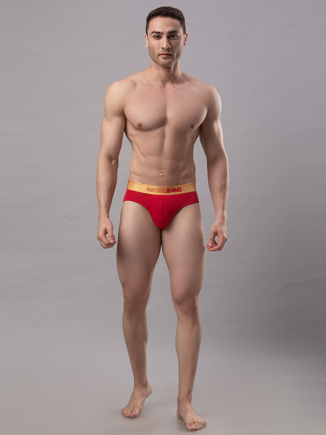 Underjeans By Spykar Cotton Blend Briefs for Men (Pack of 3)