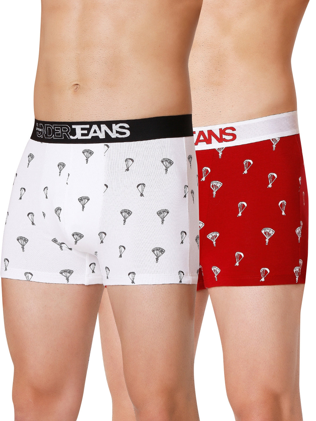 Men Premium Cotton Blend Trunk Pack of 2- UnderJeans by Spykar