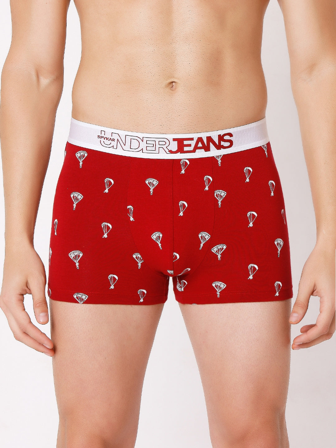 Men Premium Cotton Blend Trunk Pack of 2- UnderJeans by Spykar