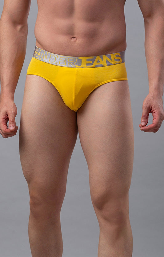 Men Premium Cotton Blend Brief (Pack of 1)- UnderJeans by Spykar