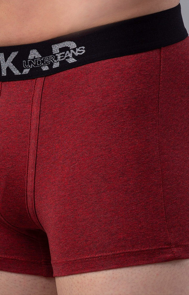 Buy Red Underjeans By Spykar Men Red Solid Trunks