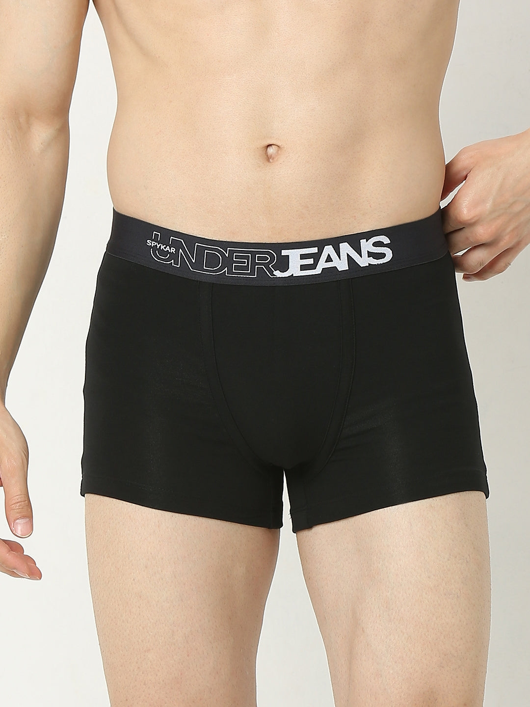 Underjeans by Spykar Men Premium Black Trunk Pack of 2