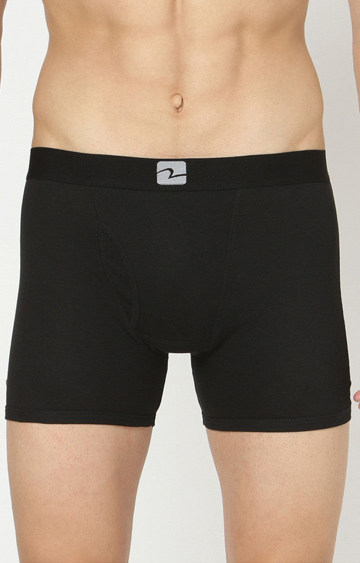 Underjeans by Spykar Men Premium Black Cotton Trunk