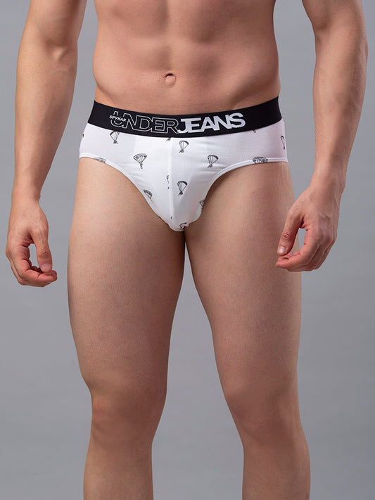 Men Premium Cotton Blend Brief Pack of 1- UnderJeans by Spykar