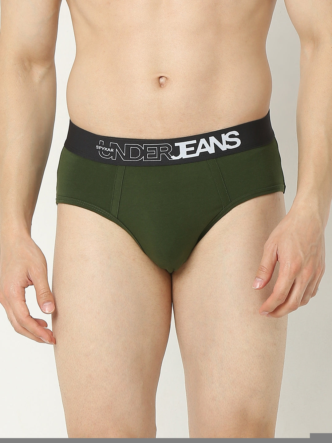 Underjeans by Spykar Men Premium Pack of 2 Dark Grey Brief