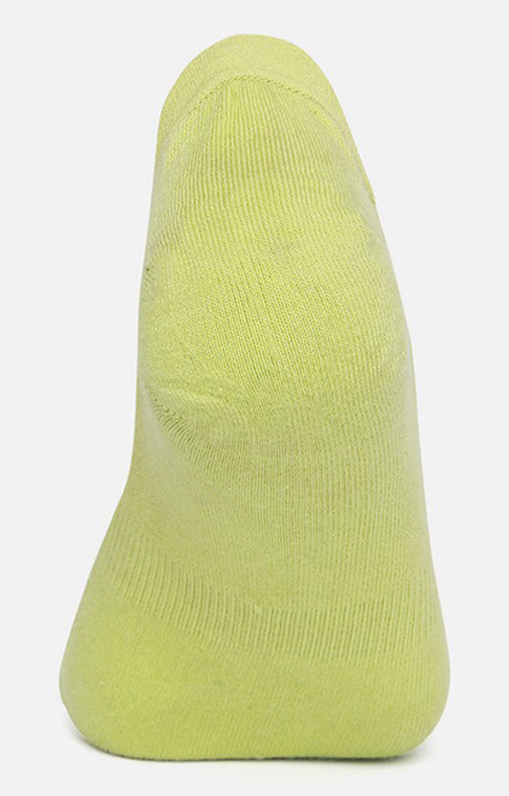 Men Premium P Green No Show Single Pair of Socks- UnderJeans by Spykar