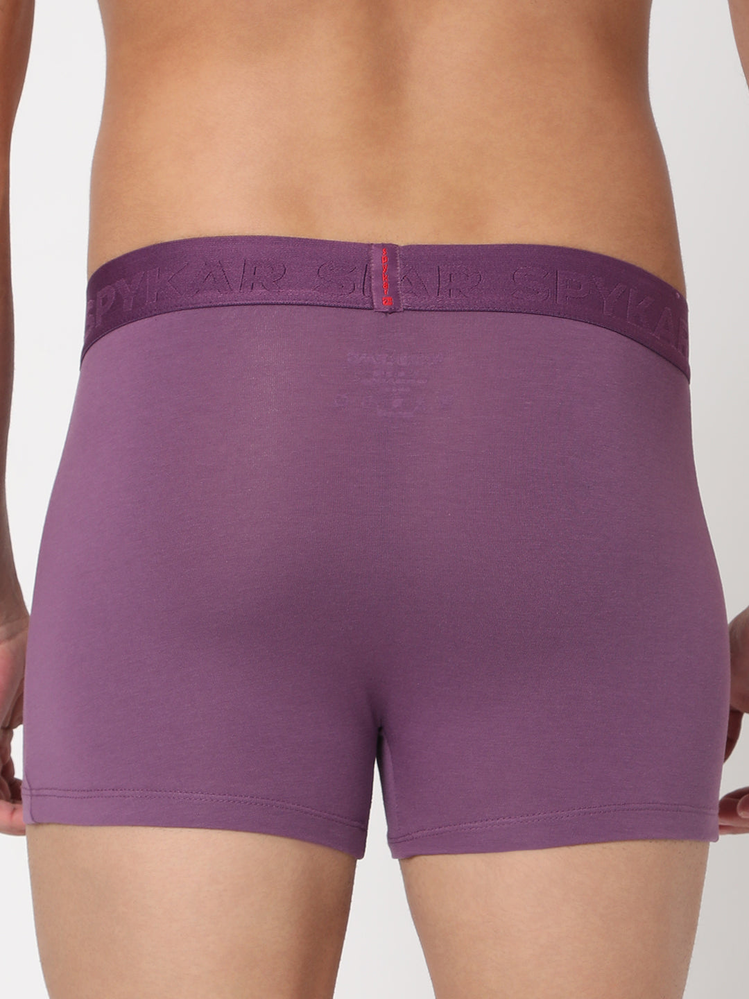 Men Premium Dull Purple Cotton Blend Trunk- UnderJeans by Spykar