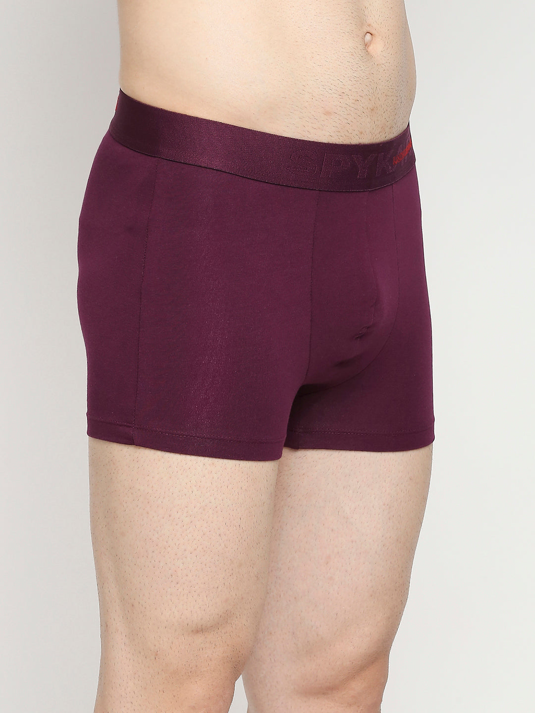 Men Premium Cotton Blend Purple Trunk- UnderJeans by Spykar
